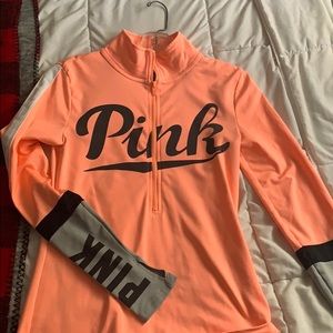 vspink quarter zip